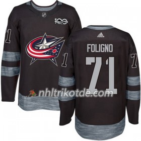 Blue Jackets Trikot Nick Foligno 71 1917-2017 100th Anniversary Adidas Schwarz Authentic - Herren